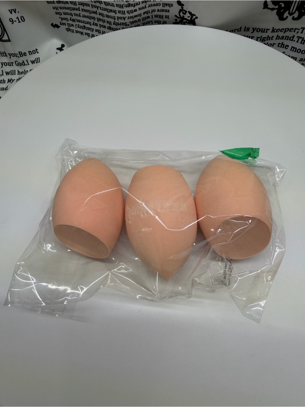 Set of 3 Peach Makeup Blending Sponges